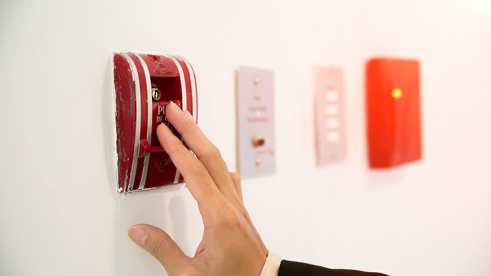 Pull Switch in Case Of Fire.